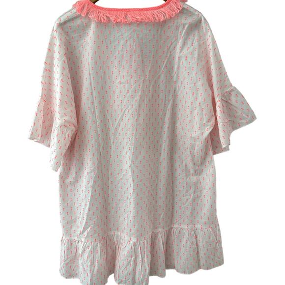 Lilly Pulitzer Kipper Swim Coverup Tangelo Neon Clip Size L/XL - Picture 8 of 12